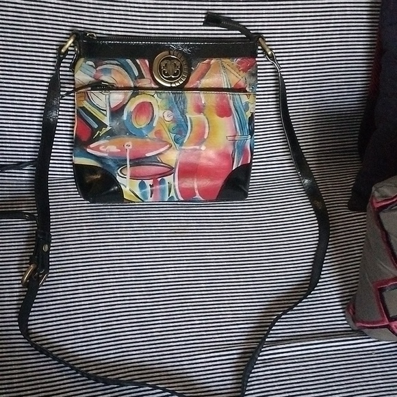 artistic expressions by the sharif Handbags - Rare sharif Artistic Expressions is one of a kind hand painted crossbody bag.